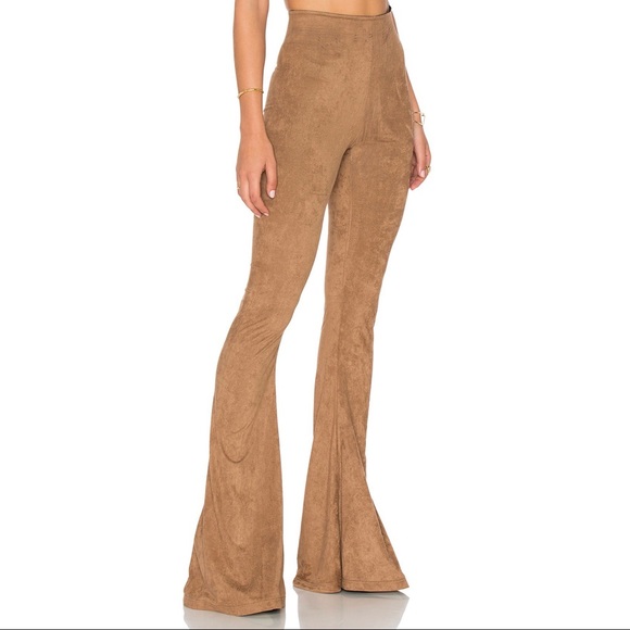 faux suede bell bottoms